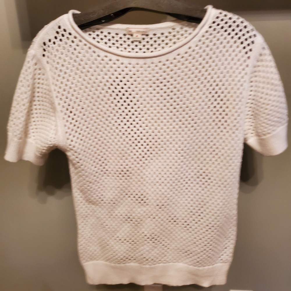 PRICE REDUCED!! White mesh short sleeved short